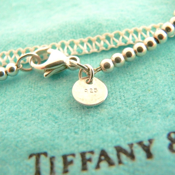 ✨ Rare Vintage Tiffany & Co. Elsa Peretti® 36” Sterling Silver Bead Necklace ✨ - Picture 5 of 10